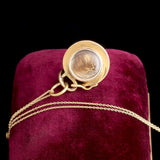 Early Victorian Coiled Snake & Banded Agate Locket