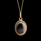 Late 19th Century French Banded Agate Locket