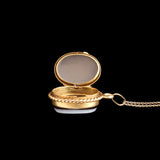 Late 19th Century French Banded Agate Locket