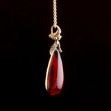 Mid Victorian Diamond & Garnet Pendant
