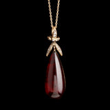 Mid Victorian Diamond & Garnet Pendant