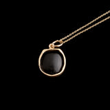 Victorian Nicolo Onyx Horseshoe Necklace