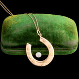 Late Victorian Rose Gold Horseshoe Necklace
