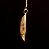 Victorian Rutilated Quartz Navette Necklace