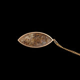 Victorian Rutilated Quartz Navette Necklace