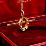 Victorian Ruby & Diamond Horseshoe Necklace