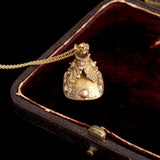 Georgian Tricolor Gold Seal "Entre nous" Necklace