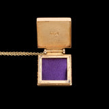 Victorian Gold in Quartz "PES" Monogram Locket