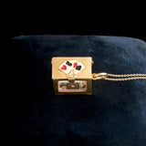 Retro Deck of Cards Charm Necklace