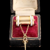 Late Victorian Perpetual Calendar Fob Necklace