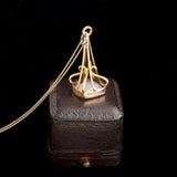 Victorian "Tho Lost to Sight" Wax Seal Necklace