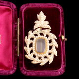 Victorian Sewn Seed Peal Locket