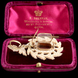 Victorian Sewn Seed Peal Locket