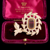 Victorian Sewn Seed Peal Locket