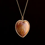 Victorian Jasper Heart Necklace