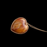 Victorian Jasper Heart Necklace