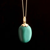 Victorian Malachite Pebble Necklace