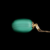 Victorian Malachite Pebble Necklace