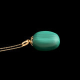 Victorian Malachite Pebble Necklace