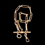 Victorian Alternating Paperclip Fob Chain