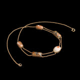 Victorian Agate & Jasper Festoon Necklace