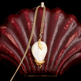 Victorian Baroque Pearl & Snake Necklace