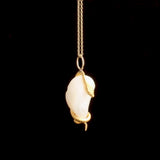 Victorian Baroque Pearl & Snake Necklace