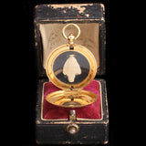 1930s Mounted Arrowhead Sunburst Locket