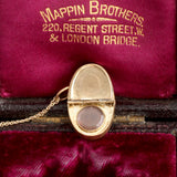 Victorian Gold & Enamel Padlock Locket Necklace