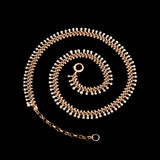 Victorian Rose Gold & Natural Seed Pearls Woven Collar