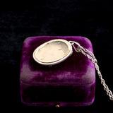 Victorian Ascot Motif Silver Locket