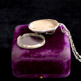 Victorian Ascot Motif Silver Locket