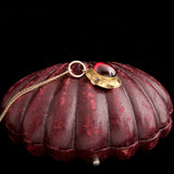 Victorian Garter-Framed Garnet Necklace