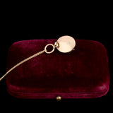 Victorian Diamond & Garnet Fly Bullseye Agate Necklace