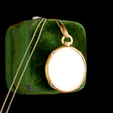 Early 20th Century French Reeded Edge Photo Locket