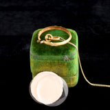 Early 20th Century French Reeded Edge Photo Locket