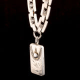 Aesthetic Movement Trompe l'Oeil Silver Necklace