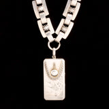 Aesthetic Movement Trompe l'Oeil Silver Necklace