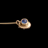 Late 19th Century Sapphire & Diamond Vessel Charm