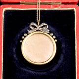Victorian Diamond Bow Locket