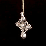 Early 19th Century Rose Cut Diamond & Crystal Croix de Saint Lo