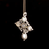 Early 19th Century Rose Cut Diamond & Crystal Croix de Saint Lo