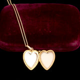 Victorian Seed Pearl Pavé Heart Locket