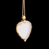 Georgian Faceted Rock Crystal Heart Locket
