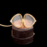 Georgian Faceted Rock Crystal Heart Locket