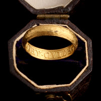 Mid 18th Century "Let Vertu Be Thy Guide" Posy Ring