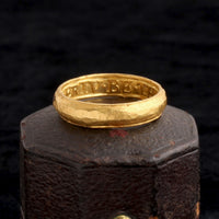 Mid 18th Century "Let Vertu Be Thy Guide" Posy Ring