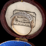 Late Georgian Four Row Diamond Half Hoop