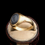 Victorian "Occultus Non Extinctus" Memorial Ring