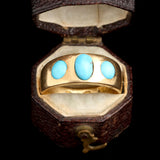 Victorian Three Stone Turquoise Ring